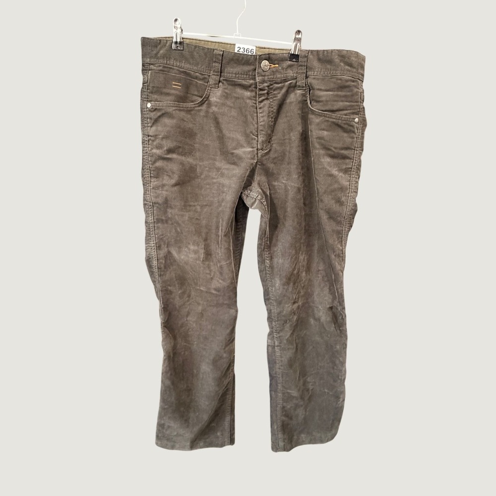 Horny Toad Clayton Corduroy Pants Mens 34 Olive Green Stretch H2441308